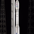 Vega VV06, carrying LISA Pathfinder, ready for launch - Credits: ESA–Stephane Corvaja, 2015